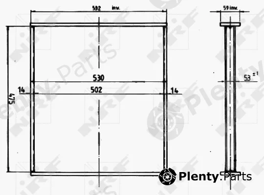 NRF 14626 — Core, radiator