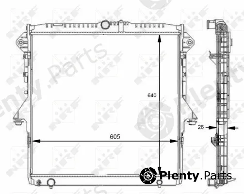 NRF 59074 — Radiator, engine cooling