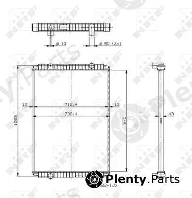 NRF 509709 — Radiator, engine cooling