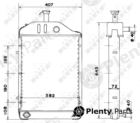 NRF 52161 — Radiator, engine cooling