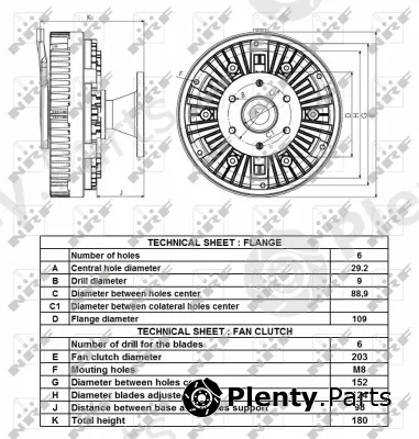 NRF 49432 — Clutch, radiator fan