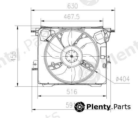 NRF 47899 — Fan, engine cooling