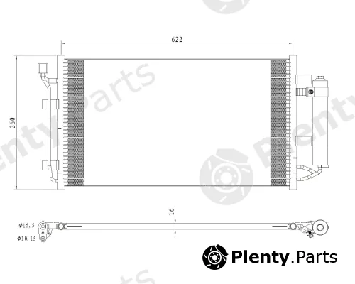 NRF 350493 — Condenser, air conditioning EASY FIT