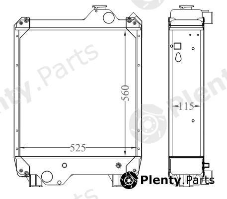 NRF 530002 — Radiator, engine cooling