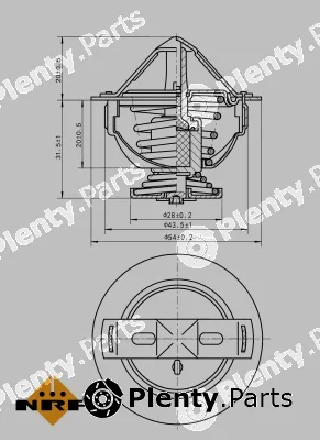 NRF 725060 — Thermostat, coolant