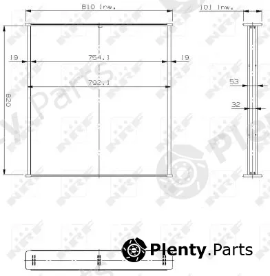 NRF 14760 — Core, radiator