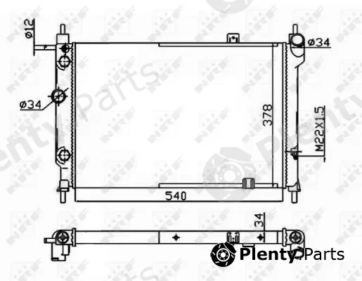 NRF 514647 — Radiator, engine cooling