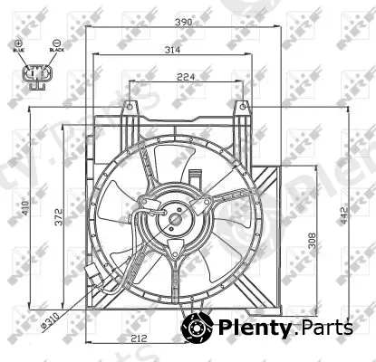 NRF 47742 — Fan, engine cooling