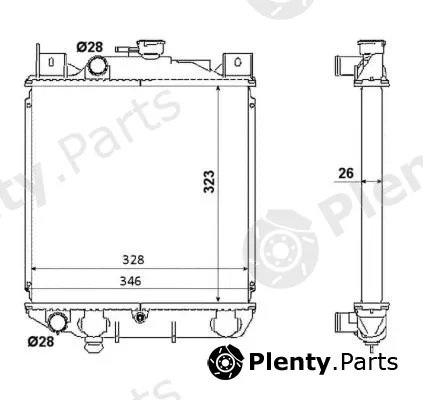 NRF 53881 — Radiator, engine cooling