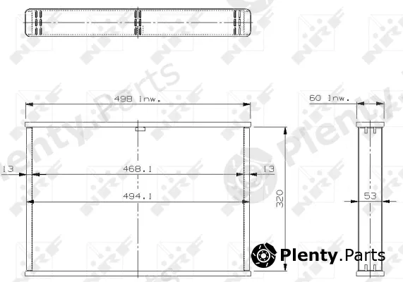 NRF 13141 — Core, radiator