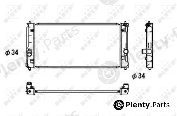 NRF 53709 — Radiator, engine cooling