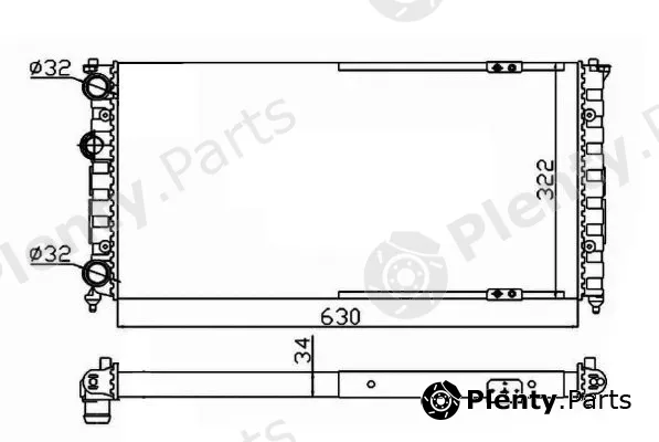 NRF 58135 — Radiator, engine cooling