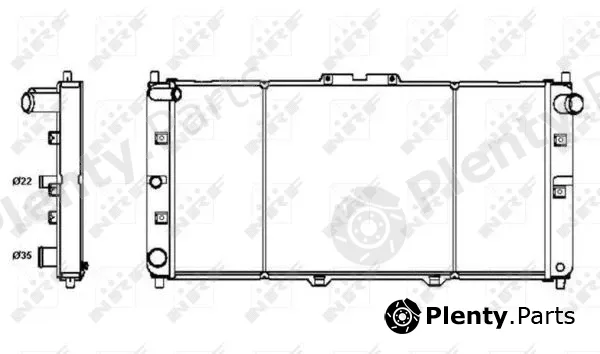 NRF 52121 — Radiator, engine cooling