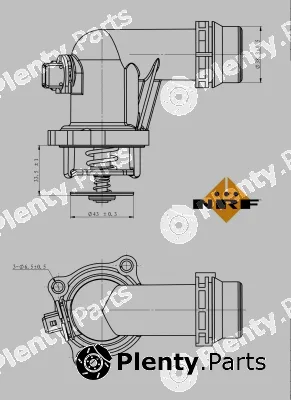 NRF 725001 — Thermostat, coolant EASY FIT
