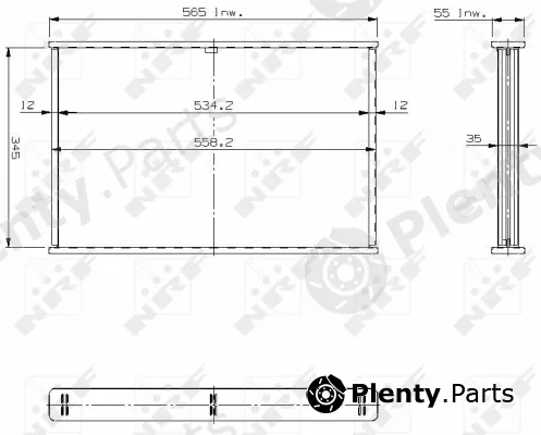 NRF 17657 — Core, radiator