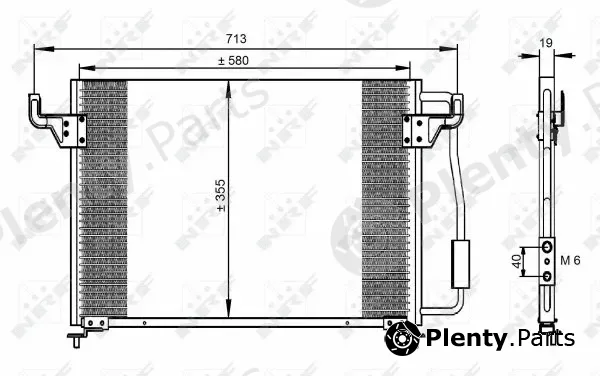 NRF 35261 — Condenser, air conditioning EASY FIT