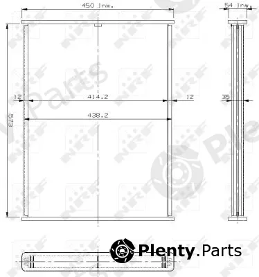 NRF 17814 — Core, radiator