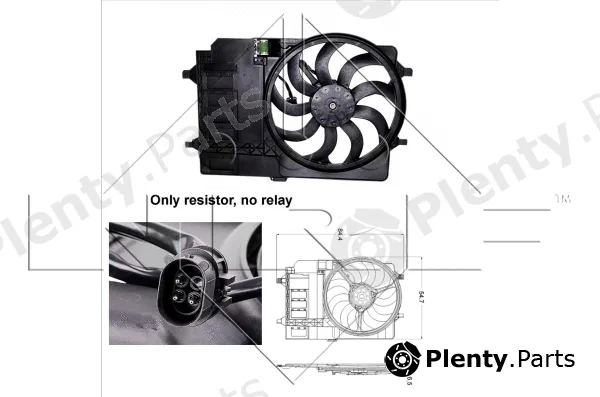NRF 47301 — Fan, engine cooling