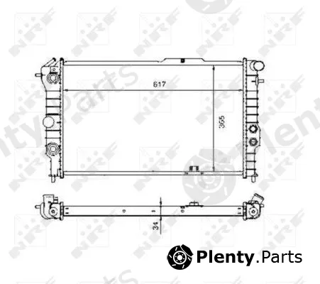 NRF 58973 — Radiator, engine cooling EASY FIT