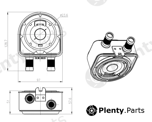NRF 31836 — Oil Cooler, engine oil