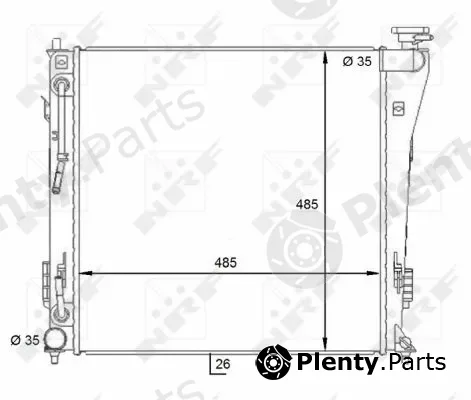 NRF 59087 — Radiator, engine cooling