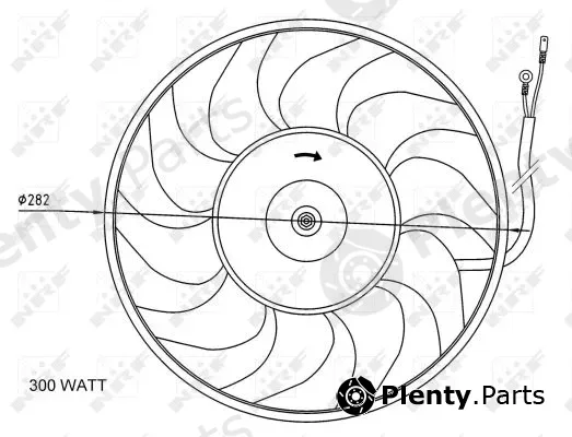 NRF 47072 — Fan, engine cooling
