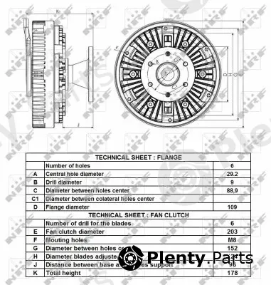 NRF 49436 — Clutch, radiator fan