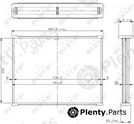 NRF 17400 — Core, radiator