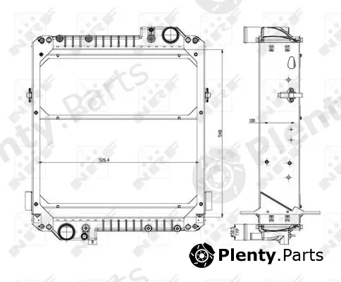 NRF 54073 — Radiator, engine cooling