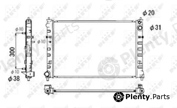 NRF 53684 — Radiator, engine cooling