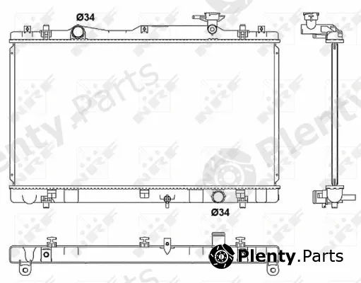 NRF 53062 — Radiator, engine cooling
