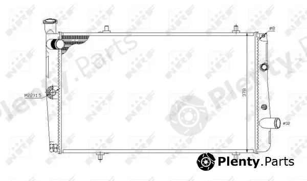 NRF 54669 — Radiator, engine cooling