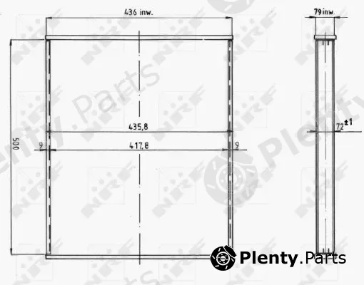 NRF 14915 — Core, radiator