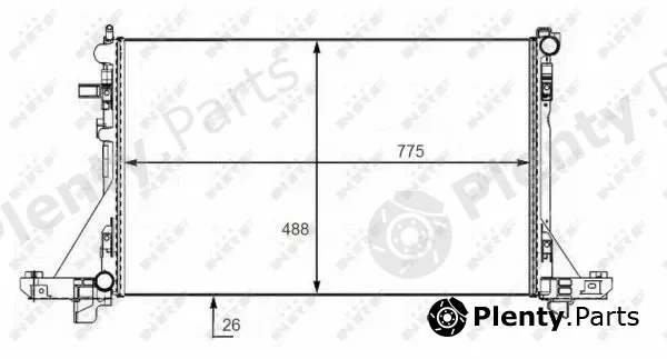 NRF 58481 — Radiator, engine cooling