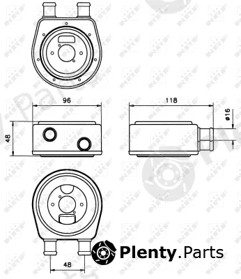NRF 31301 — Oil Cooler, engine oil