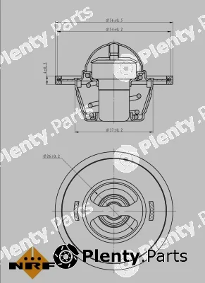 NRF 725156 — Thermostat, coolant EASY FIT