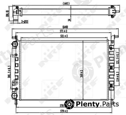 NRF 58219 — Radiator, engine cooling