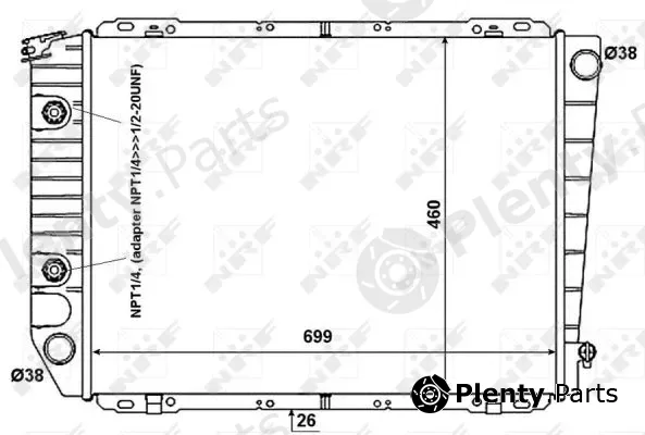 NRF 50371 — Radiator, engine cooling