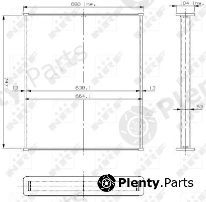 NRF 13449 — Core, radiator