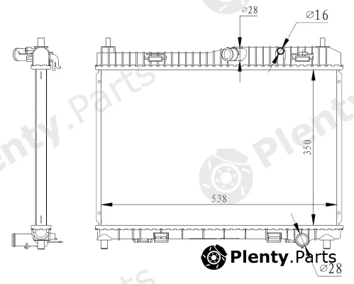 NRF 59317 — Radiator, engine cooling