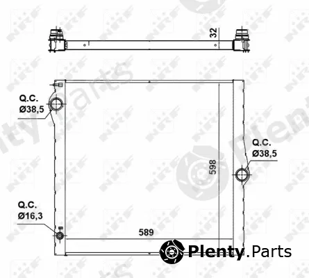 NRF 50139 — Radiator, engine cooling