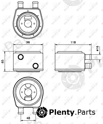 NRF 31300 — Oil Cooler, engine oil