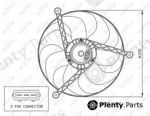 NRF 47057 — Fan, engine cooling