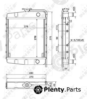NRF 52293 — Radiator, engine cooling