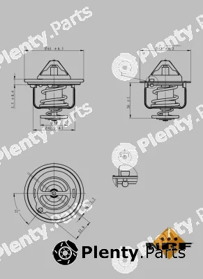 NRF 725143 — Thermostat, coolant EASY FIT