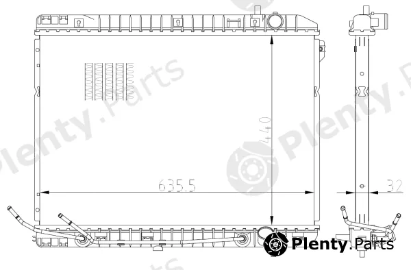 NRF 59297 — Radiator, engine cooling