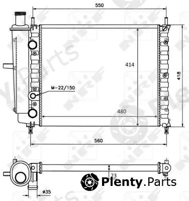 NRF 58016 — Radiator, engine cooling