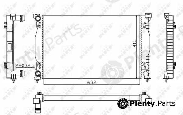 NRF 50539A — Radiator, engine cooling Economy Class