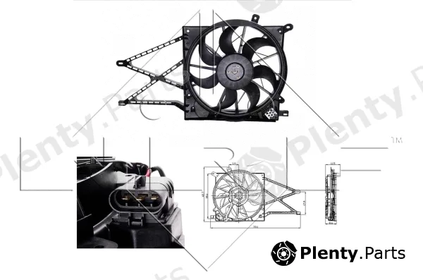NRF 47015 — Fan, engine cooling
