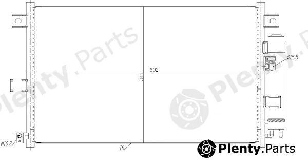 NRF 350481 — Condenser, air conditioning EASY FIT